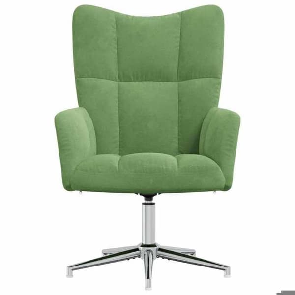 Maison Exclusive - Lys grøn velour afslapningsstol