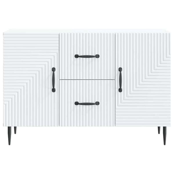 Buffet - EKSKLUSIVT HUS - Vintage - Hvid - Tynde metalben - Pladsbesparende