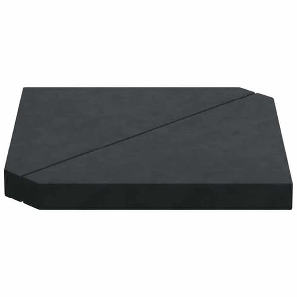 Maison Exclusive - Parasolfødder 2 stk. trekantet sort granit 14kg