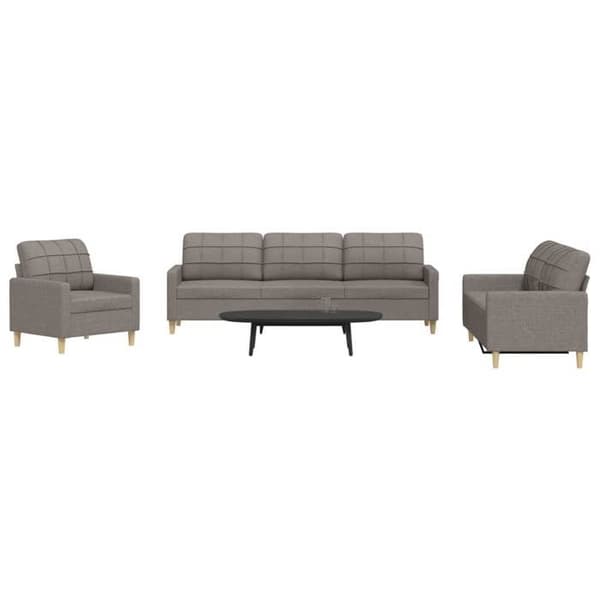 Maison Exclusive - 3 kpl taupe kangassohvasetti Mol