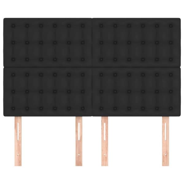 Maison Exclusive - Sort Hovedgærde 144x5x118/128 cm Simililæder Svart