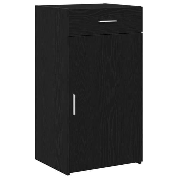 Maison Exclusive - Buffet Sort egetræ 50 x 42,5 x 93 cm