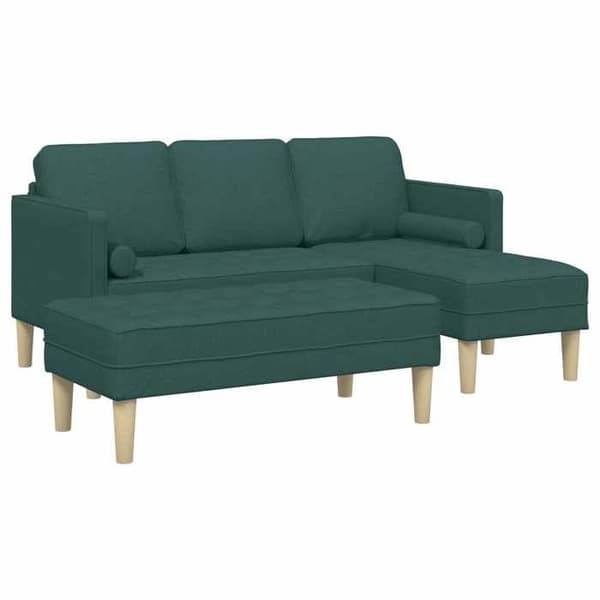 Soffgrupp - EXKLUSIVT HEM - Modulär - Mörkgrön - Andningsbart polyester - Träram Mörkgrön