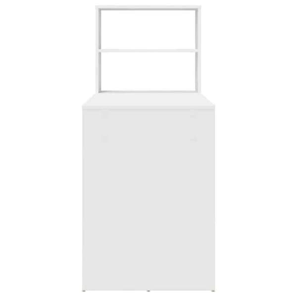 Maison Exclusive - Kontor Vit Ingenjörsträ 113 x 54 x 120 cm Vit