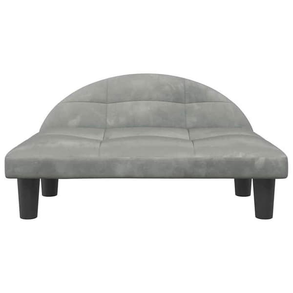 Maison Exclusive - Vaaleanharmaa koiranpeti 70x52x30 cm samettia Ljusgrått