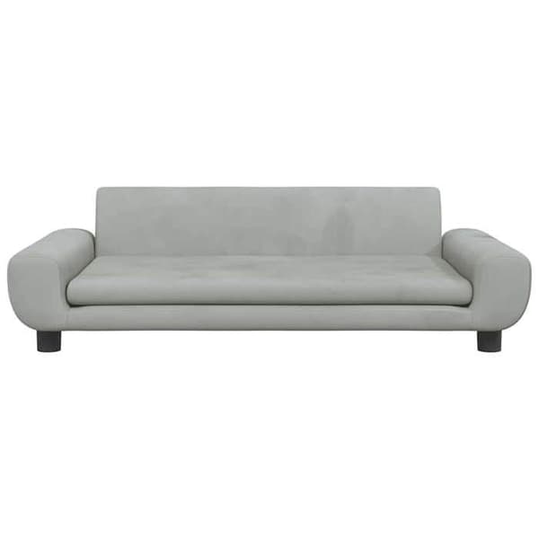 Maison Exclusive - Ljusgrå hundsäng 100x54x33 cm sammet ljusgrått
