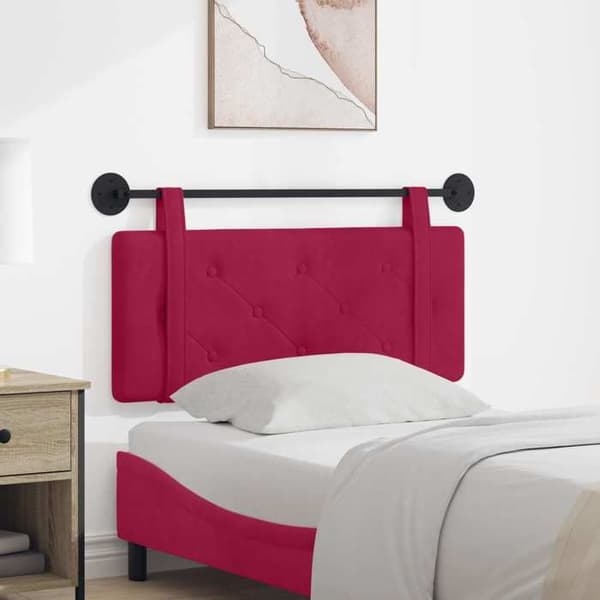 Maison Exclusive - Hängande sänggavel Bordeaux Sammet