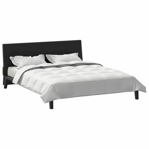 Vinterdyne - EKSKLUSIV HUS - 200 x 240 cm - Fjer & dun - Åndbar - Sort kant Vit