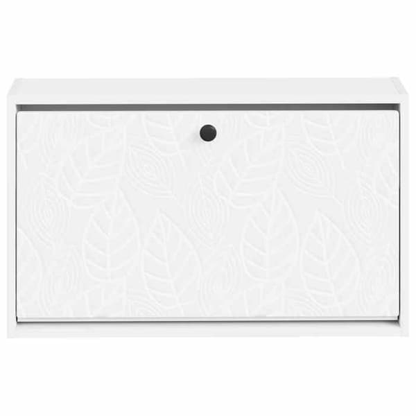 Maison Exclusive - Seinälle asennettava DELFT-kengäteline 71 x 17 x 43 cm Valkoinen Vit