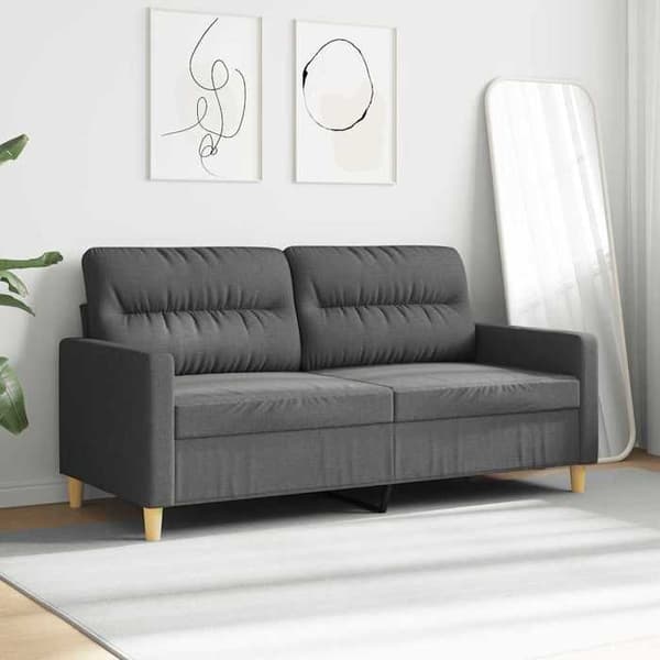 Maison Exclusive - 2-personers sofa i mørkegrå 140 cm stof