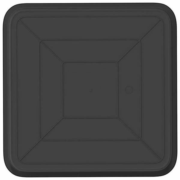 Blomsterbakke - EKSKLUSIV HUS - Moderne - Sort - 36 x 36 x 2,5 cm - 24 stk. Sort
