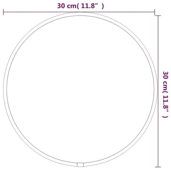 Maison Exclusive - Guldväggspegel Ø 30 cm Rund