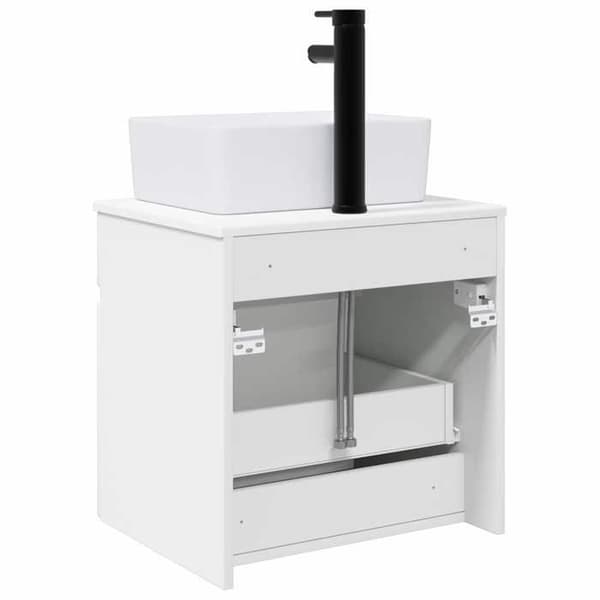 Maison Exclusive - Väggmonterad handfatmöbel Vit 49 x 41 x 63 cm Ingenjörsträ