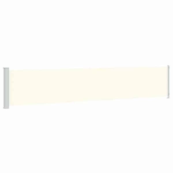 Maison Exclusive - Retractable side awning til patio 117x614 cm Creme