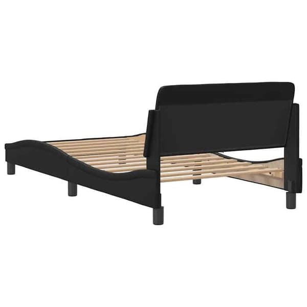 Maison Exclusive - Sängram Dover svart 100x200 cm konstläder