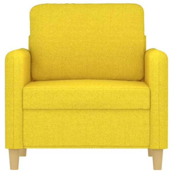 Maison Exclusive - Vaaleankeltainen nojatuoli 60 cm Kangas