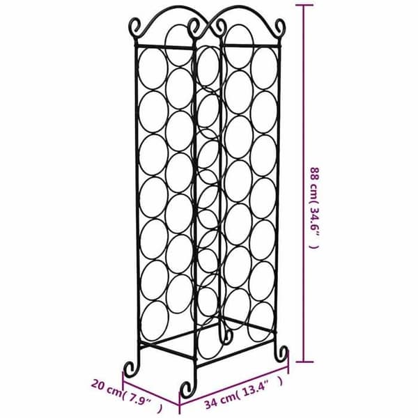 Maison Exclusive - Flaskeholder til 21 flasker Metal