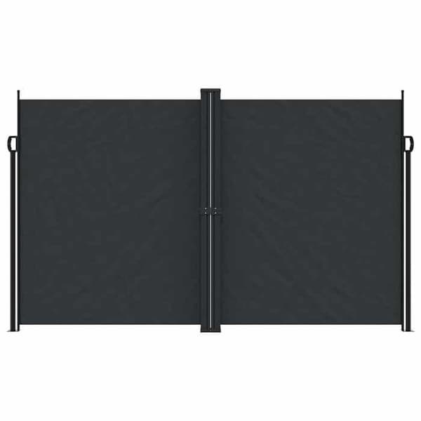 Maison Exclusive - Fällbart sidotak Svart 200x1200 cm