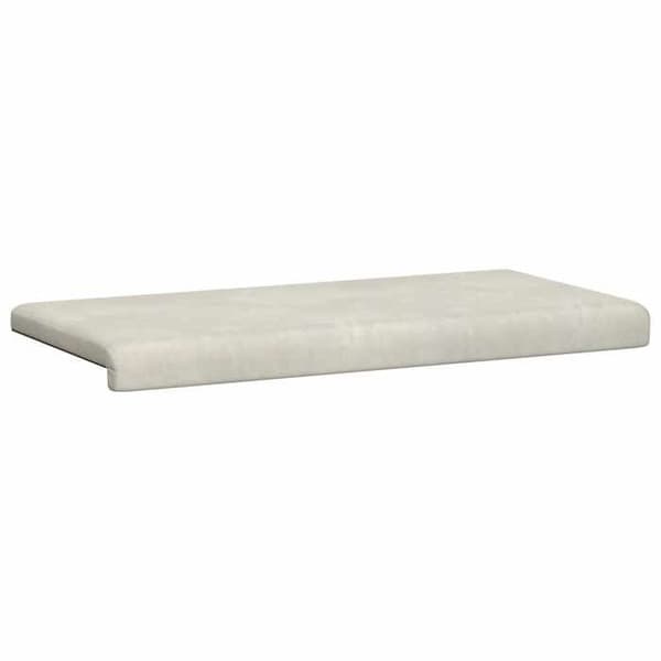 Bänkdyna - EXKLUSIV HEM - Djup 35 cm - Krämig sammet - Träbas - Antislip EVA Grädde