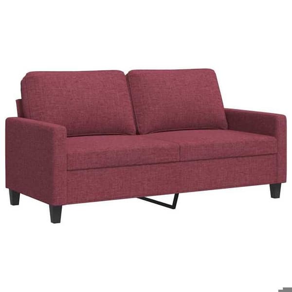 Maison Exclusive - 2-paikkainen sohva Bordeaux-punainen 140 cm Kangas