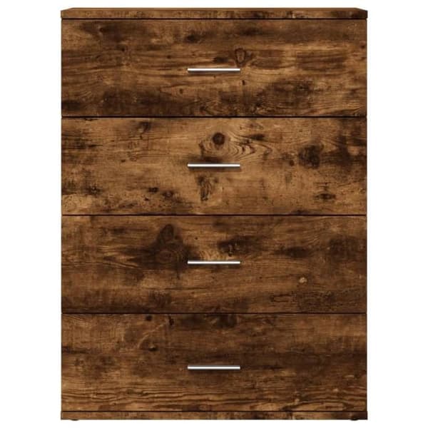 Maison Exclusive - Buffé i rökig ek 60x39x80 cm i ingenjörsträ