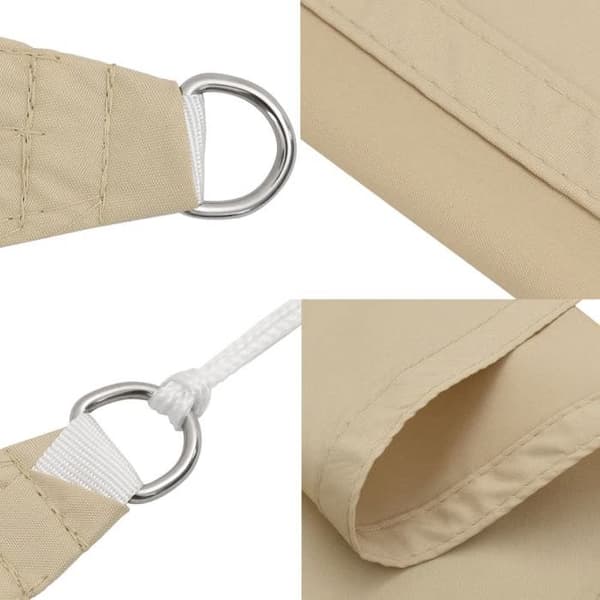 Maison Exclusive - Solskyddsduk Triangulär Oxford 5x6x6 m Beige beige