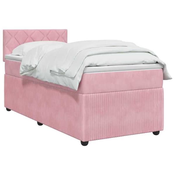 Maison Exclusive - Boxspring-sänky Rose patjalla 100 x 200 cm Sametti