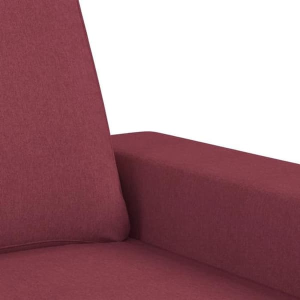 Maison Exclusive - 2-sitssoffa Röd vinröd 120 cm Tyg