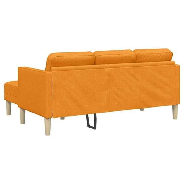 Modulär soffa - EXKLUSIV HEM - Modulär - Andningsbar polyester - Träram - Mörkgul Mörk gul