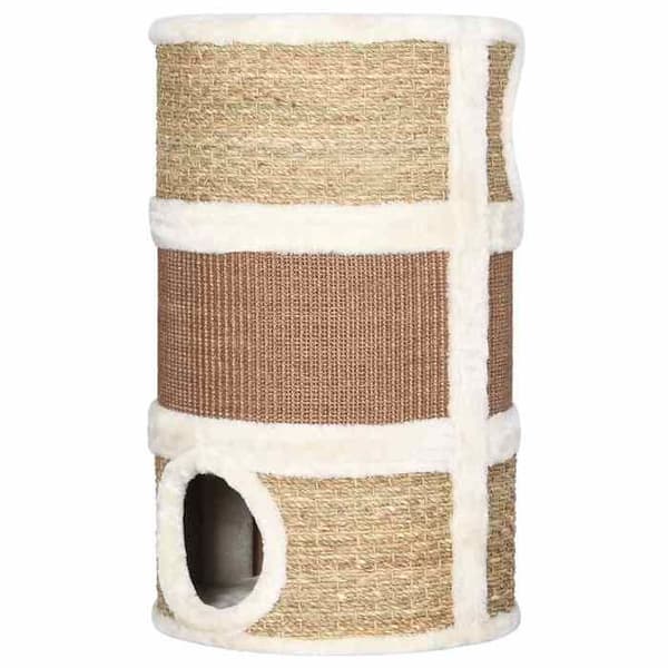 Maison Exclusive - Raapimispuu kissoille 60 cm Merilevät kastanj