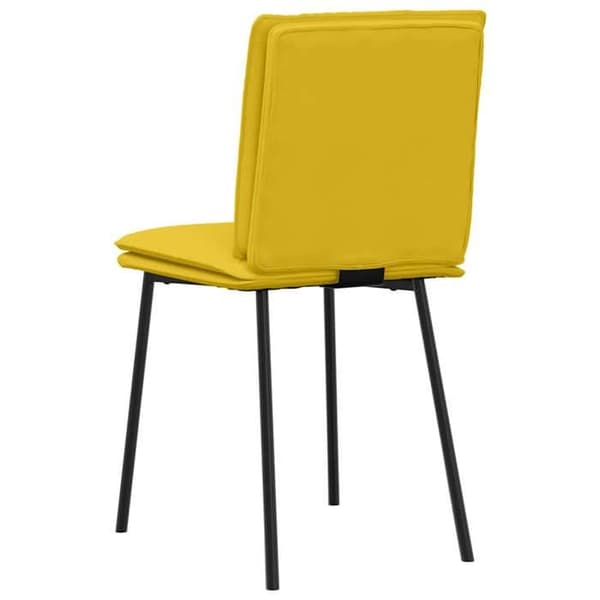 Maison Exclusive - Matstolar set om 2 Gul Sammet
