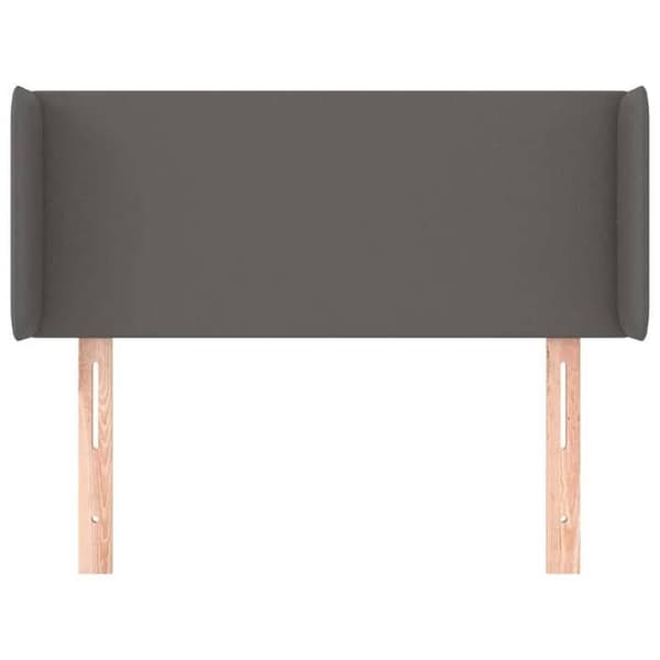 Maison Exclusive - Hovedgærde med ører Grå 83x16x78/88 cm Syntetisk læder Grå