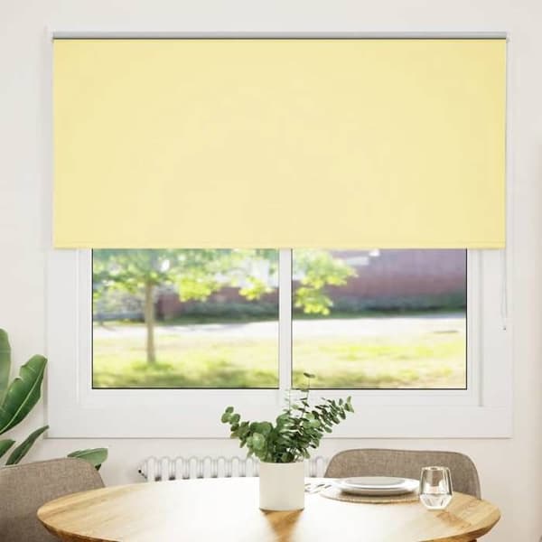 Maison Exclusive - Rullgardin mörkläggande gul, tygbredd 151,6 cm