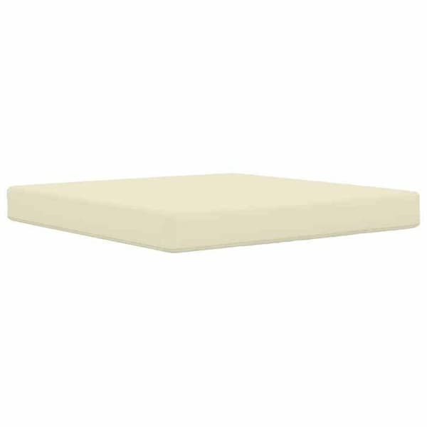 Utomhuskudde - EXKLUSIV HEM - 80 x 80 cm - Polyester - Skumfyllning - Cremefärgad dragkedja Grädde