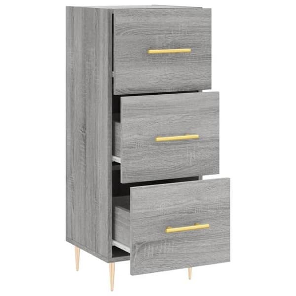 Maison Exclusive - Buffet Sonoma grå 34,5x34x90 cm Ingeniørtræ