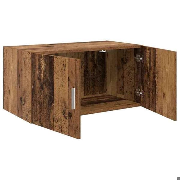 Väggmöbel - EXKLUSIV HEM - 80x42,5x40 cm - Ingenjörsträ - Rustik trälook - Väggmontering Rustik trä