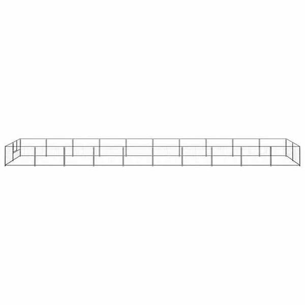Chenil - Eksklusiv Hus - Sort - Stål - 1000 x 200 x 70 cm (20 m²) Svart