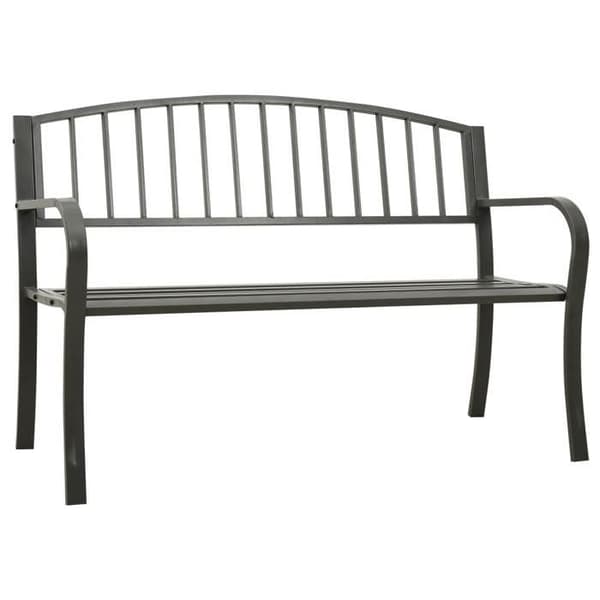 Maison Exclusive - Grå havebænk 120 cm Stål grå