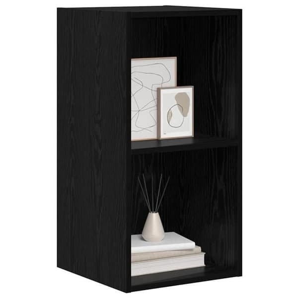 Maison Exclusive - TV-møbel sæt 37 x 37 x 72 cm Sort eg Ingeniørtræ