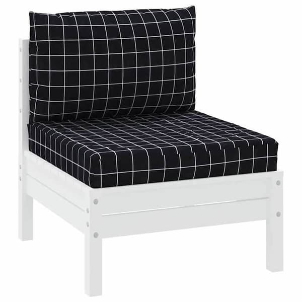 Pallepuder - EKSKLUSIV HUS - Ternede - Sæt af 2 - Vandafvisende polyester - 60x60 cm Svart