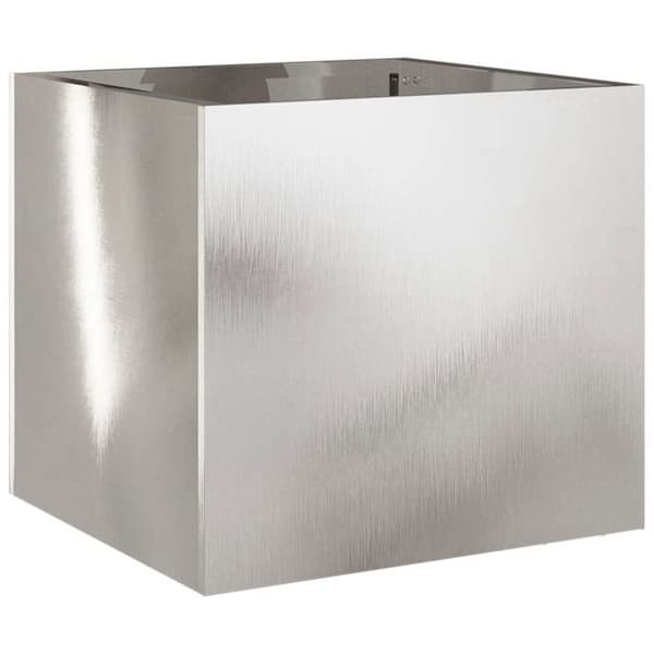 Maison Exclusive - Blomlådor 2 st silverfärgade 32x30x29 cm rostfritt stål Silver