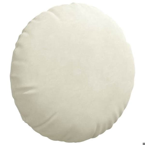 Maison Exclusive - Istuintyynyt 2 kpl Kermansävy Ø 40 x 13 cm Sametti Grädde
