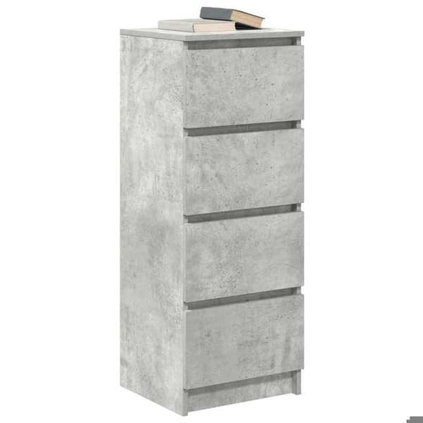 Maison Exclusive - Buffet grå beton 37,5x35x99 cm ingeniørtræ