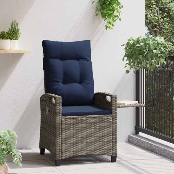 Maison Exclusive - Lutande trädgårdsstol 56 x 60 x 112 cm stål