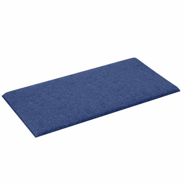 Maison Exclusive - Väggmonterad sänggavel 12 pc 60 x 30 cm Blå tyg