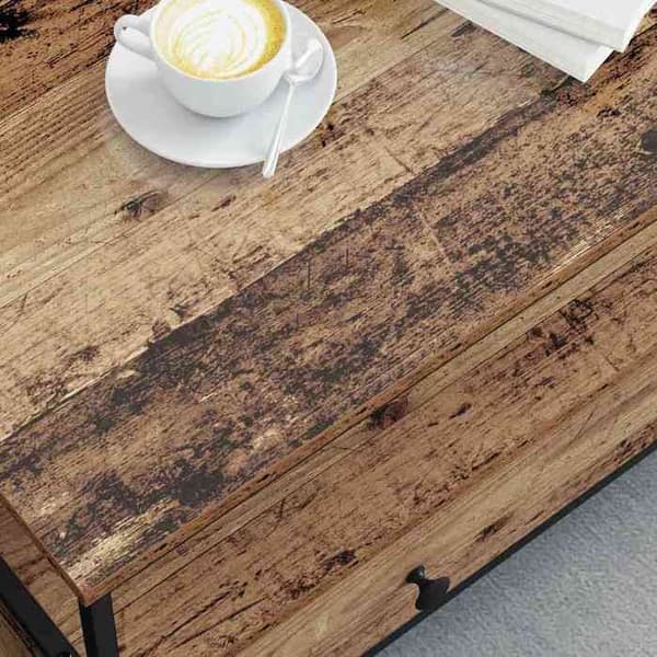 Soffbord - EXKLUSIV HEM - 100 x 51 x 45 cm - Ingenjörsträ - Rektangulär - Brun