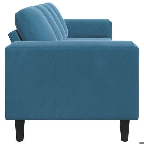 Soffa - EXKLUSIVT HUS - 250 cm - Blå - Polyester tyg - Nutida Blå