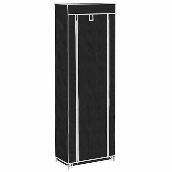 Maison Exclusive - Kengäteline hyllyillä 162 x 57 x 29 cm Musta Svart