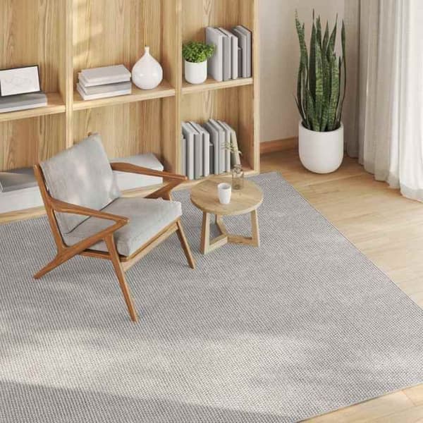 Maison Exclusive - LUGO Sisustustyyny Kermanvärinen ja harmaa 120 x 120 cm Polyesteri
