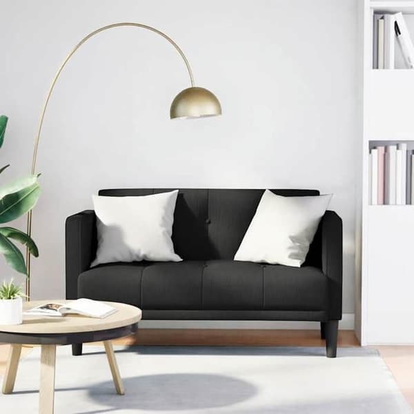 Maison Exclusive - Sort 2-personers sofa 111 cm i stof